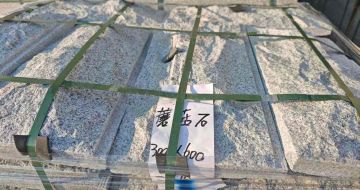 克拉玛依芝麻白蘑菇石，自然面