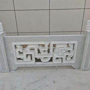 克拉玛依芝麻白河道栏杆 桥栏杆