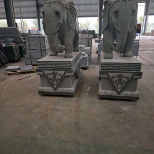 克拉玛依芝麻灰花岗岩对象 芝麻白芝麻灰大象