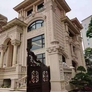 克拉玛依黄金麻别墅外墙异形定制