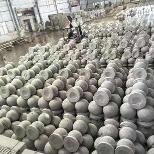 克拉玛依芝麻白圆球 石球 挡车球