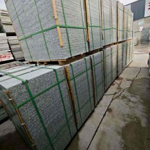 克拉玛依芝麻白地铺版 石材地铺石