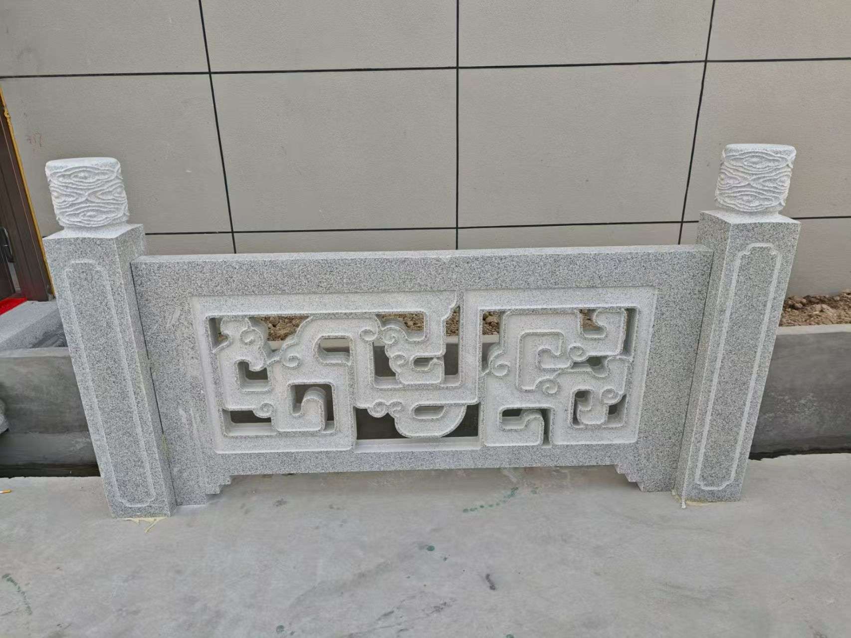 克拉玛依芝麻白河道栏杆 桥栏杆