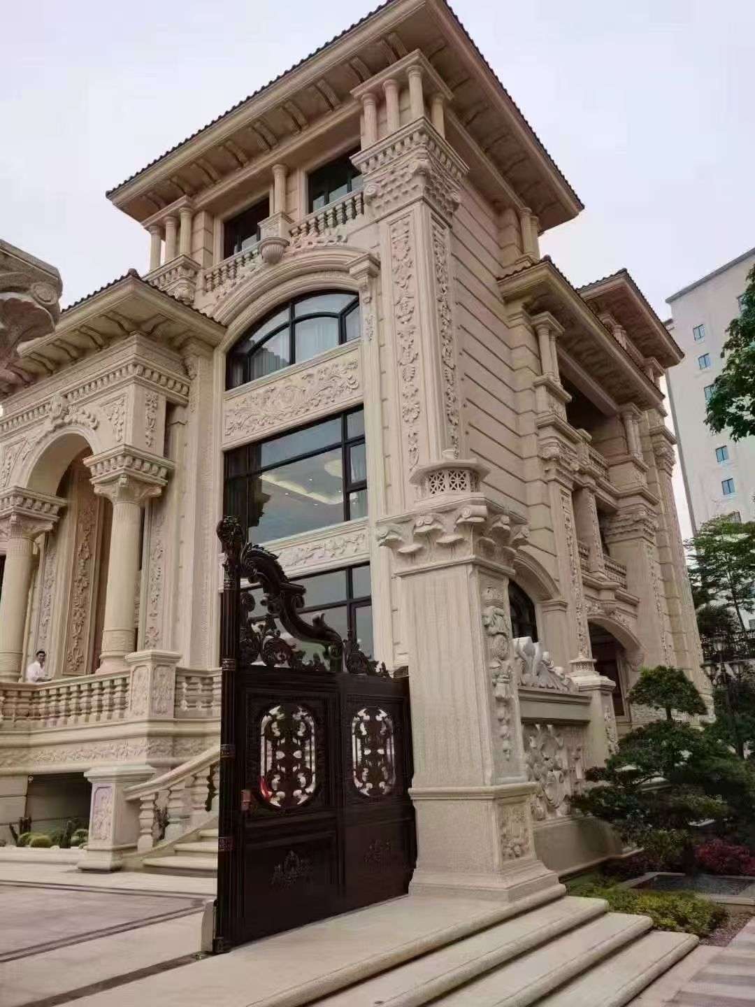 克拉玛依黄金麻别墅外墙异形定制