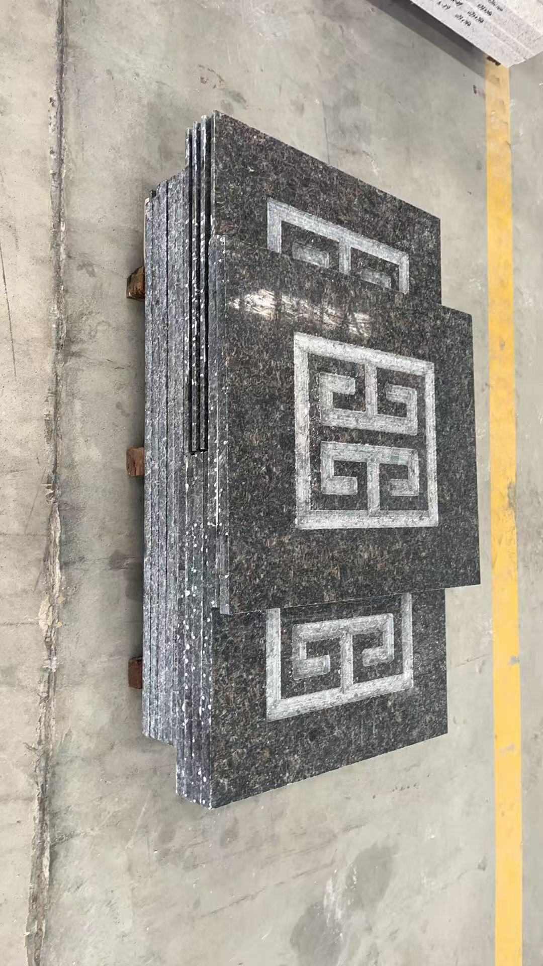 克拉玛依英国棕回纹雕刻版